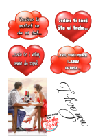 Jestiva slika za tortu - zaljubljeni par