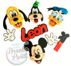 Miki Maus, Šilja, Pluton, Paja patak ukrasi za torte2d pločice od fondana sa Dizni likovima