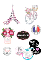 Jestiva slika za tortu grad ParizJestivi stikeri za torte